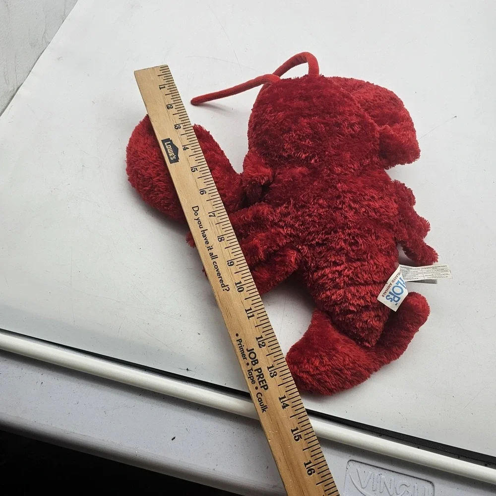 Mary Meyer Flip Flops Lobster Plush Stuffed Animal Toy Small Red Washable Cute